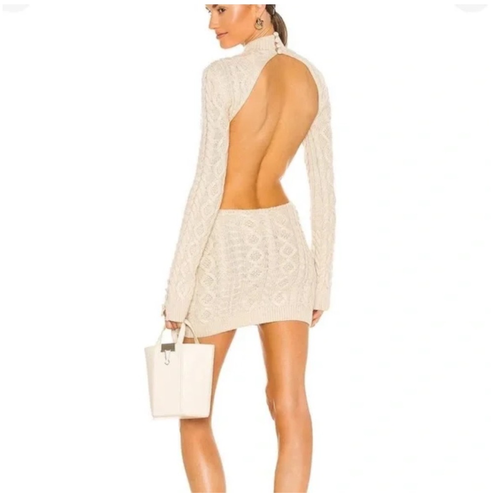 Danielle Guizio knit turtleneck dress New